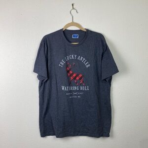 J. Crew Factory | Lucky Antler Watering Hole Deer Plaid Tee  XL